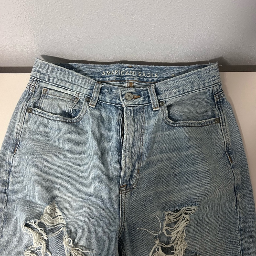 American Eagle Distressed Light Blue Jeans